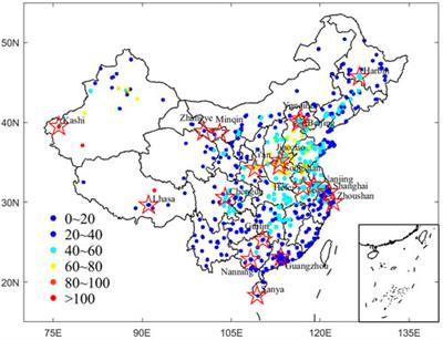 Decoupling between PM2.5 concentrations and aerosol optical depth at ground stations in China